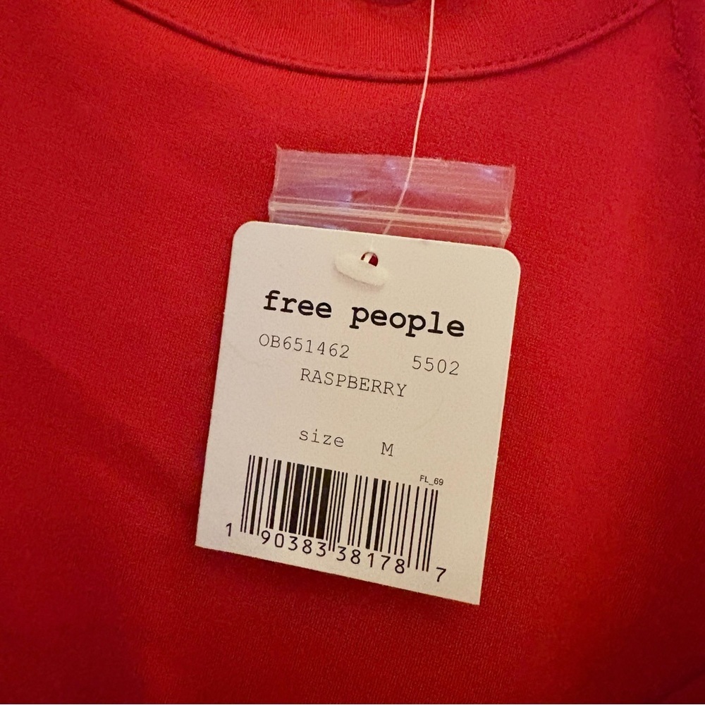 Free People Sweet Talk Mini Dress raspberry‎ pink size medium - Picture 5 of 7